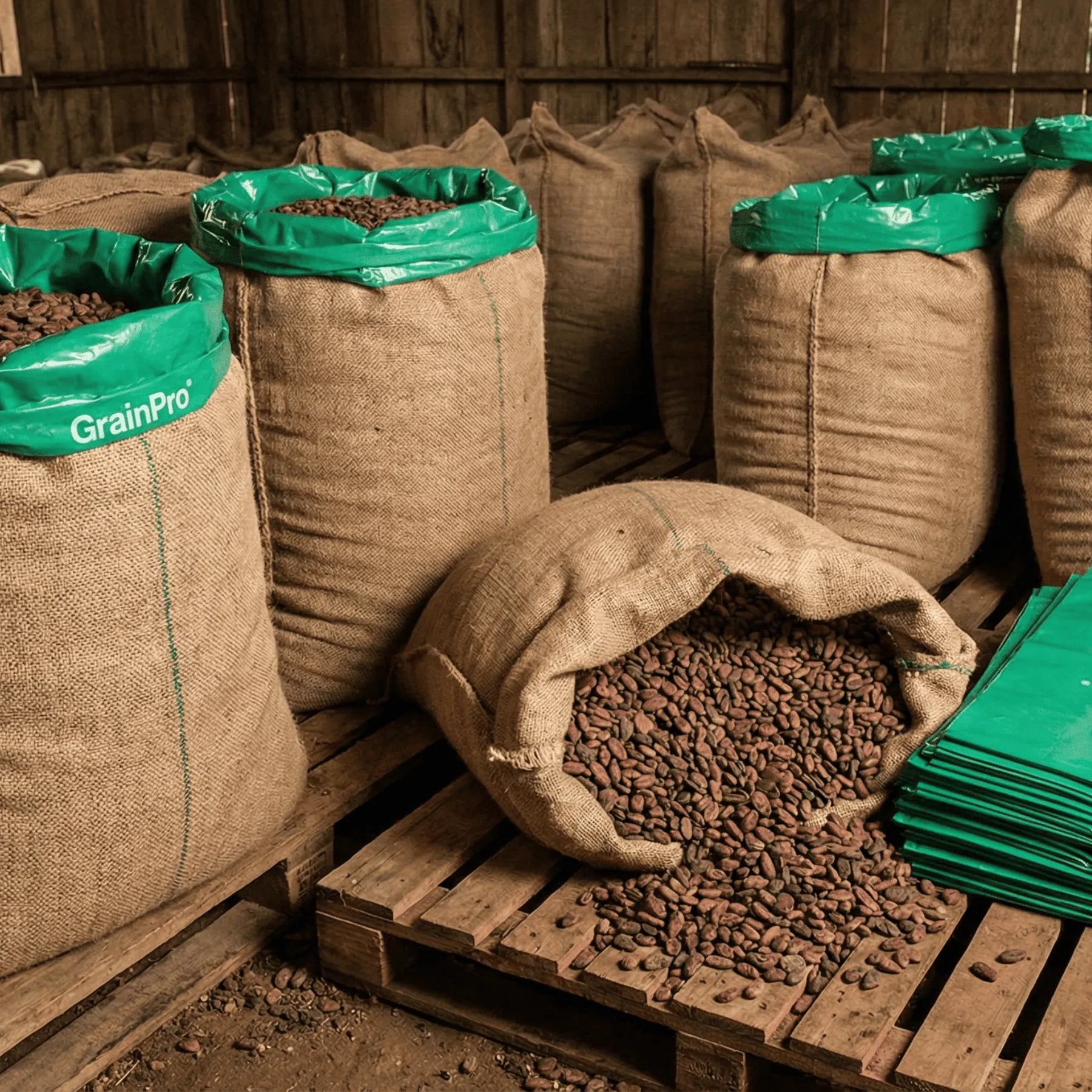 Single origin cacao beans from the soloman islands