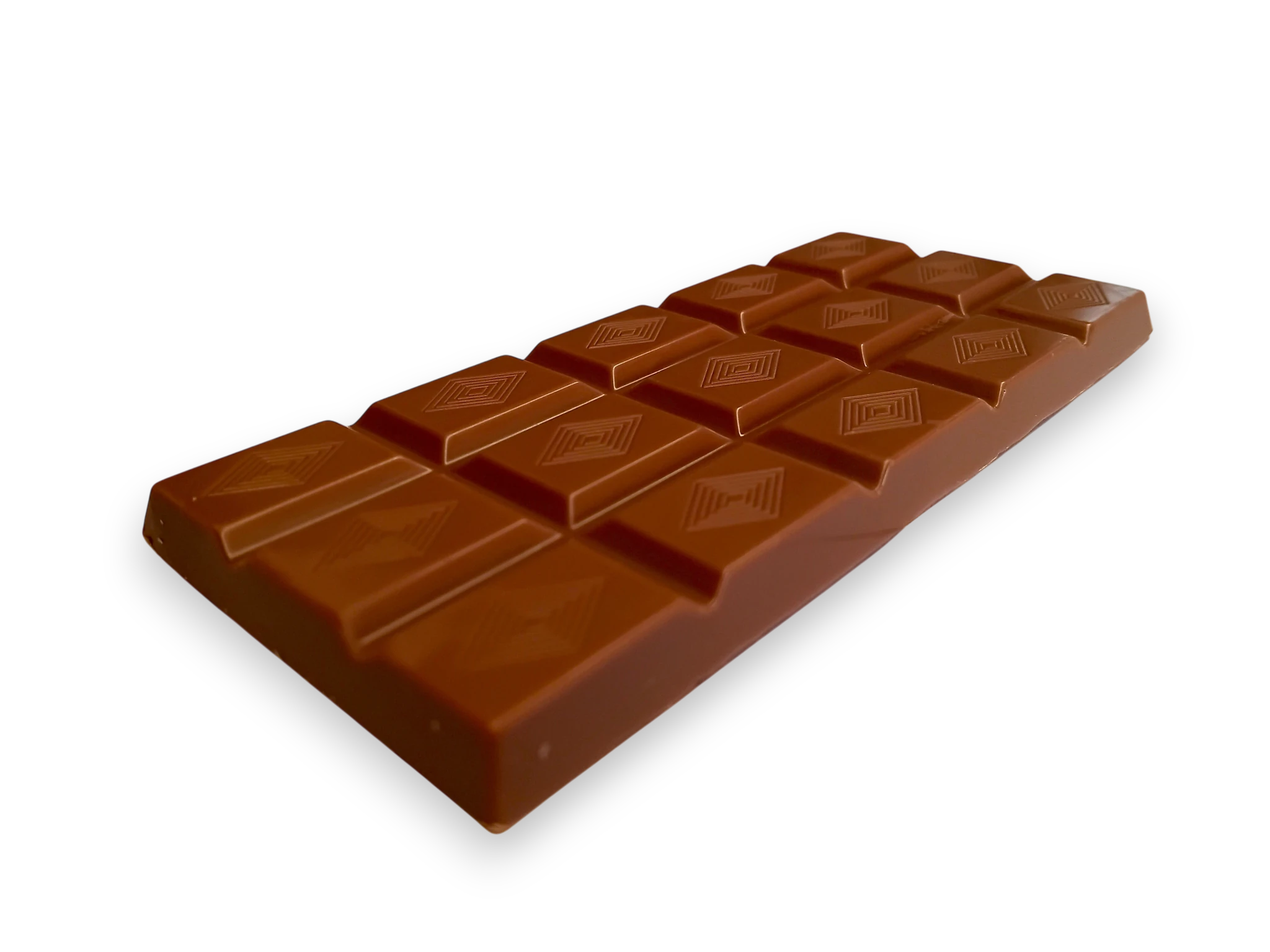 New Zealand darker milk chocolate bar close up by Wayne Raven Chocolate Maker